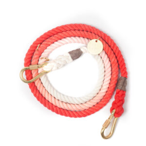 Coral Ombre Cotton Rope Leine